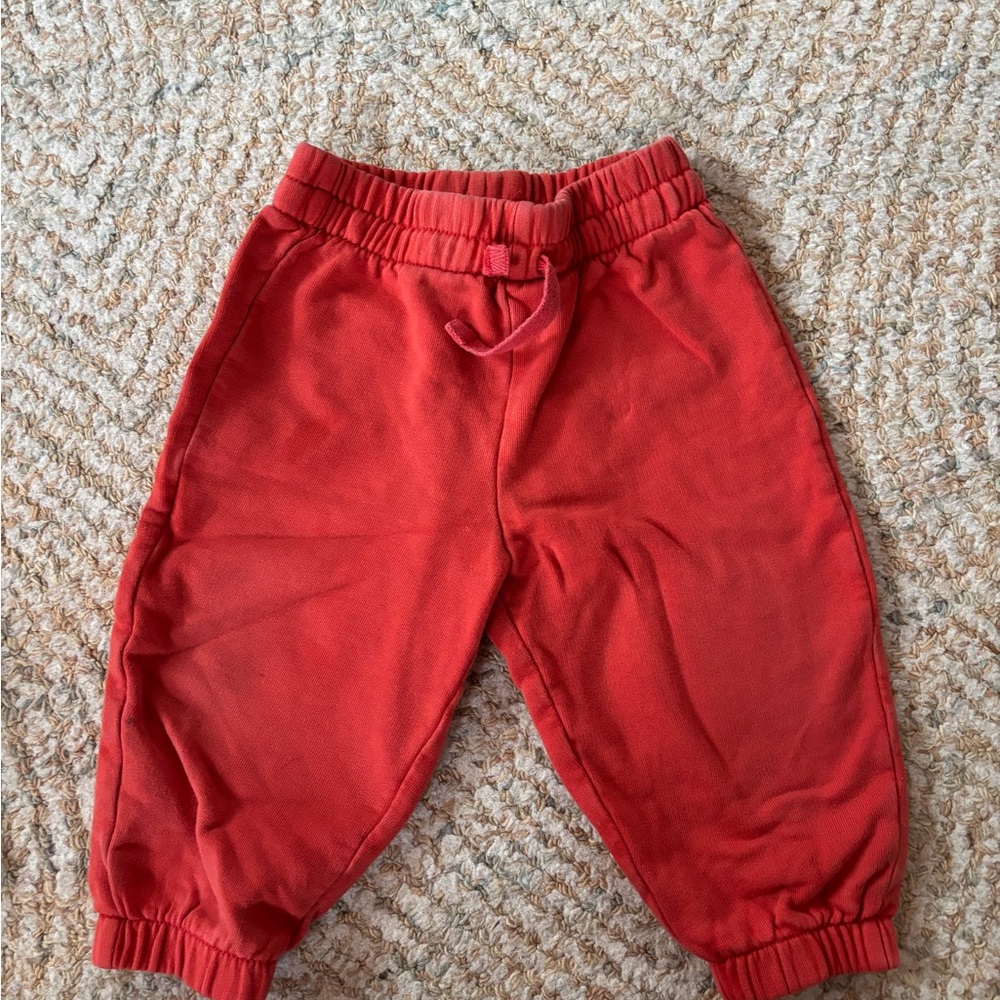 Hanna Andersson Vibrant Red Kids Joggers